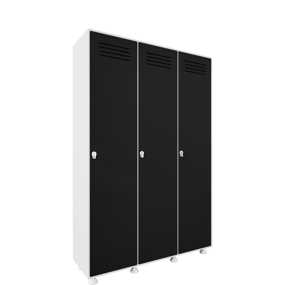 Aura Ahşap Soyunma Dolabı 3x1